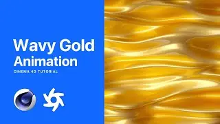 Create a Wavy Gold Animation in Cinema 4D Tutorial