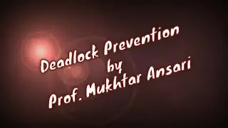 Deadlock Prevention - Operating System