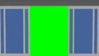 Glass door opens and closes - free Chroma Key Effects