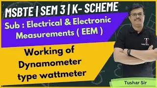 Construction and Working of Dynamometer type wattmeter | EEM | SEM III | MSBTE | Toshib Tutorials