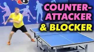 How to BLOCK & Counterattack: Anton Yolkin counterattacking smart blocker table tennis technique