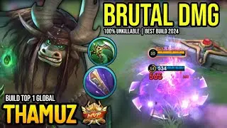 THAMUZ BEST BUILD 2024 | BUILD TOP GLOBAL THAMUZ GAMEPLAY | MOBILE LEGENDS✓