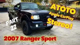 APPLE CARPLAY STEREO ADDED (part 22) 2007 Ford Ranger Sport