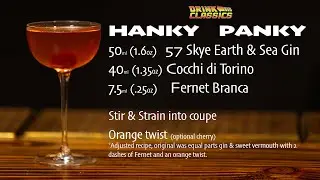 HANKY PANKY COCKTAIL on Drink Classics