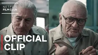 The Irishman | Joe Pesci & Robert De Niro Break Bread Scene | Netflix