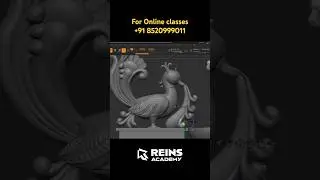 Brass Lamp Mayur Zbrush Digital Sculpting #vishalrein #reinsacademy #zbrush #jewellerydesign #cad