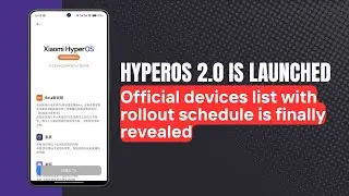 HyperOS 2 official devices list with rollout schedule 🌟🔥