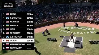 2021 Rogue Invitational - Strongman Event 1 - Elephant Bar Deadlift