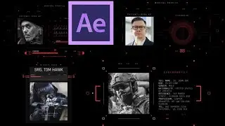 HUD Cyberpunk Profiles | After Effects Template