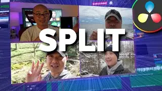 Davinci Resolve How To Create Split Screen, Diagonal Split Screen, and Multiple Split Screens