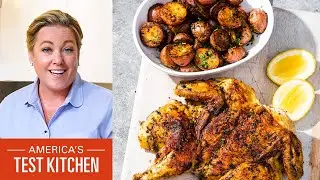 How to Make Chicken Under a Brick with Herb-Roasted Potatoes with Julia Collin Davison