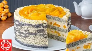 Безумно Вкусный ТОРТ с ПЕРСИКАМИ. Потрясающий торт на любой Праздник