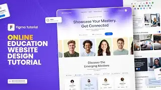 Online Education Website Design | Figma Tutorial for beginners | Step by step guide 
