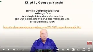 Killed By Google - Again?