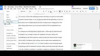 Copy Comments in Google Docs