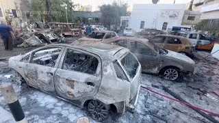 Aftermath of a deadly blast at Gaza hospital that killed hundreds