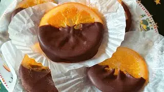 Candied orange covered in chocolate#цукаты#апельсин#fruit#orange#delicious#