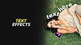 How to make text effects around character || Text around person after effects