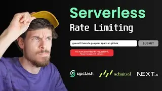 Nextjs 14 Rate Limiting Tutorial | Upstash Drizzle Server Actions