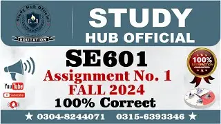 SE601 Assignment 1 Solution FALL 2024, SE601 Assignment 1 solution 2024, SE601 Assignment 1, SE601