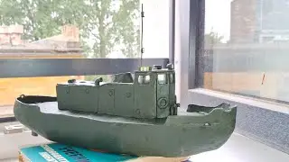 Буксир из пластилина.(Плавает)