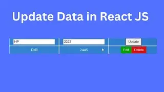 How to update the object in react? | Update a Record in React JS