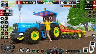 Real tractor trolley cargo farming simultation l Real tractors games android 2025 l Farming Games