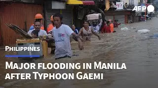 Streets turn to rivers as Typhoon Gaemi blows past Philippines | AFP