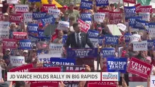 JD Vance hosts rally in Big Rapids, Michigan