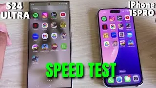 Samsung s24ultra vs iphone 15pro speed test | s24 ultra vs 15 pro