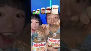 Giant Nutella Chocolate Challenge ASMR🥵 