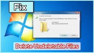 Fix Could not Find This Item - How to Delete Undeletable Files and Folders