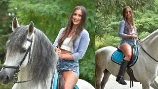 ⚡️ Code Hr3 Horse Riding Vamp | Sexy girls riding horses - Miss Iris ⚡️