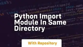 python import module in same directory