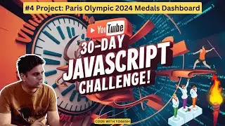 #4 JavaScript project: Paris Olympic 2024 Medals 🏅live Dashboard