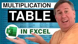 Excel Easy Way to Create a Multiplication Table in Excel - Trueling Excel #6 - Episode 1957