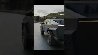 Cybertruck meets Cyberpunk 2077 - Photorealistic Graphics Mod