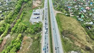 ПРОБКА НА М5 ИЗ ЗА СВЕТОФОРА/САМАРА/РОССИЯ