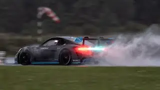 Porsche GT4 ePerformance electric on Silesia Ring race track, lap record. onboard