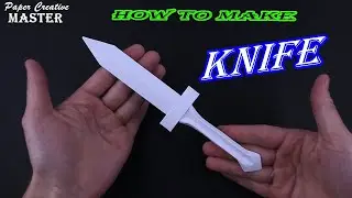 How to make a knife out of paper. Origami knife