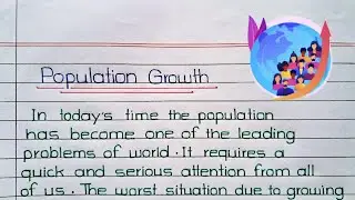 Population Growth Essay/Paragraph || Population Growth Definition || Population || Earning apps