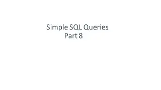 Simple SQL Queries: Part 8 - Numeric Functions, Strings