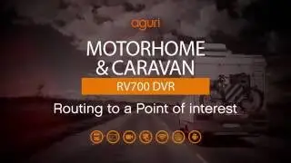 How to calculate a route to a Specialist POI using Aguri Motorhome & Caravan RV520, RV700 & RV720
