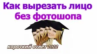 Как вырезать лицо без фотошопа