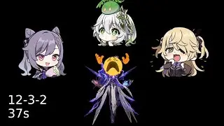 Keqing Aggravate Trio vs Floor 12 Iniquitous Baptist in 37s