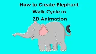 How to create Elephant Walk cycle in 2D animation After effect complete tutorial in Hindi