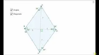 Romb va uning xossalari. Geometriya 8-sinf. 10-dars