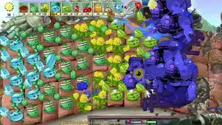 Plants vs. Zombies Garden Warfare - Melon-pult & Cabbage Vs All 99999 ZOMBIES SURVIVAL ROOF ENDLESS.