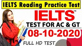 IELTS READING PRACTICE TEST 2020 WITH ANSWERS | 08-10-2020