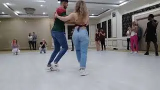 Oksana and Said. Kizomba class at festival in Side, Turkey